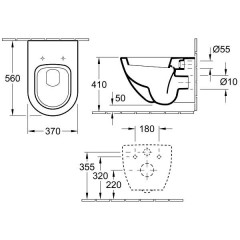 Унитаз подвесной Villeroy & Boch Subway 660010R2