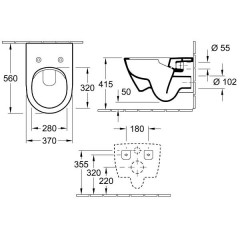 Унитаз подвесной Villeroy & Boch Subway 2.0 5614R0R1 DirectFlush