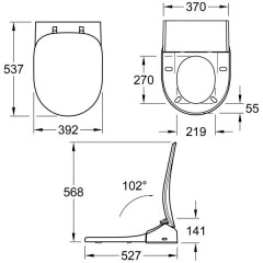 Электронное биде Villeroy & Boch ViClean V02EL401