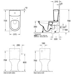 Бачок сливной Villeroy & Boch Hommage 772111R2