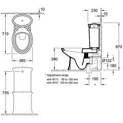 Бачок сливной Villeroy & Boch Amadea 779511R2