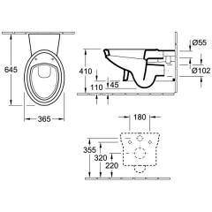 Унитаз подвесной Villeroy & Boch Amadea 7C96B0R1