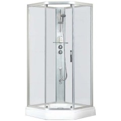 Душевая кабина Bravat Waterfall BC090.6100A белый