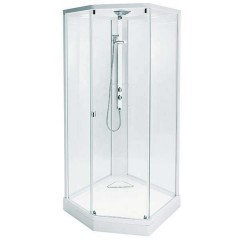 Душевая кабина IDO Showerama 8-5 90x90 стекло прозрачное, профиль белый 4985022909