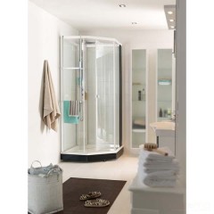 Душевая кабина IDO Showerama 8-5 100x100 стекло прозрачное, профиль серебристый 4985112010