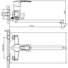 Смеситель универсальный Rossinka Silvermix T40-32