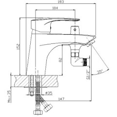 Смеситель для акриловых ванн Rossinka Silvermix T40-38