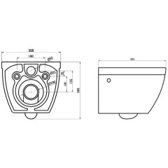 Унитаз подвесной BelBagno Cento-R безободковый