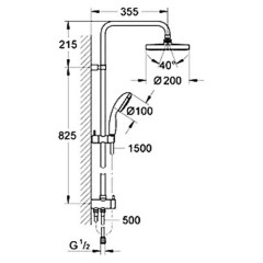 Набор для ванной комнаты Grohe Eurosmart 124410