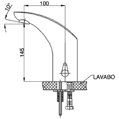 Смеситель для раковины GPD Photocell FLB04