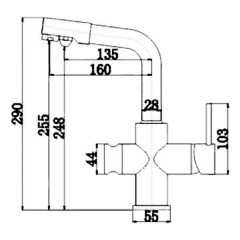 Смеситель для кухни Zdian Z360501E