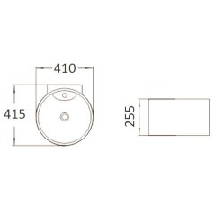 Раковина подвесная Sturm Ring ST-RI464111-NBNCR