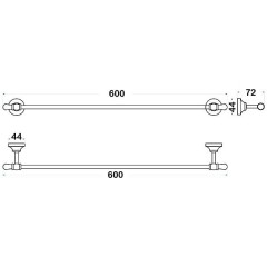 Полотенцедержатель Sturm Jacklyn LUX-JAC-CA1014-BR