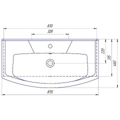 Комплект мебели ASB-Woodline Бергамо 85 белый массив ясеня