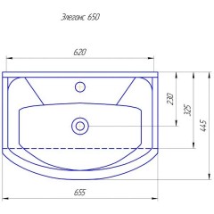 Тумба с раковиной ASB-Mebel Магнолия декор 65