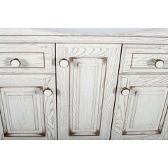 Тумба с раковиной ASB-Woodline Верона 85 бежевый массив ясеня
