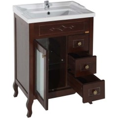 Тумба с раковиной ASB-Woodline Флоренция квадро 60 бук тироль массив ясеня