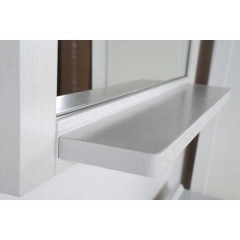 Зеркало ASB-Woodline Флоренция квадро 60 белый массив ясеня