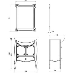 Тумба с раковиной ASB-Mebel Парма 60