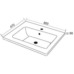 Комплект мебели Opadiris Smile Касабланка 80 белый