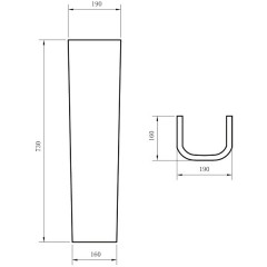 Тюльпан BelBagno Albano BB120L+BB120P