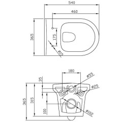 Унитаз подвесной BelBagno Vella BB829CH+BB2019SC