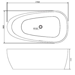 Ванна акриловая Gemy G9210