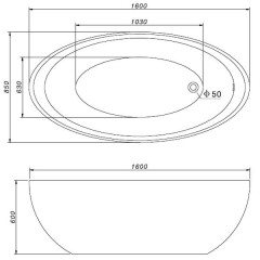 Ванна акриловая Gemy G9217