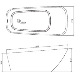 Ванна акриловая Gemy G9218