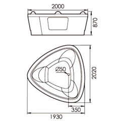 Ванна акриловая Gemy G9068 K