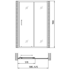 Душевая дверь Gemy Victoria S30191B