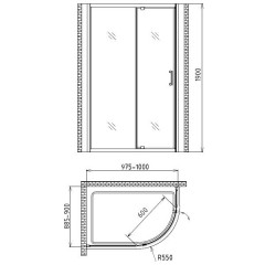 Душевой угол Gemy Sunny Bay S28192 L