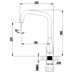 Смеситель для кухни Lemark Pramen LM3355C