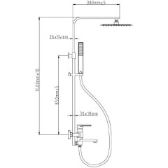 Душевая система Gllon GL-C012-1