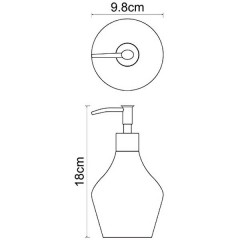 Дозатор жидкого мыла WasserKRAFT Dinkel K-4699