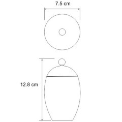Косметическая ёмкость WasserKRAFT Ruwer K-6779