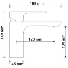 Смеситель для раковины WasserKRAFT Dinkel 5803