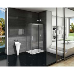 Душевое ограждение GooDDooR Galaxy WTW-110-C-CH+SP-90-C-CH