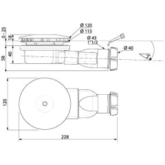 Сифон Radaway R400 Slim