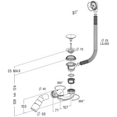 Слив-перелив Radaway B602R
