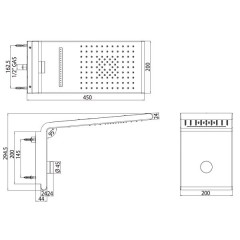 Верхний душ Bossini Syncro Rain I00591.030
