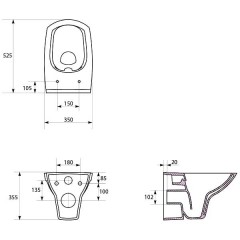 Инсталляция Geberit Duofix 458.125.21.1 + унитаз Cersanit Carina Clean On slim с сиденьем