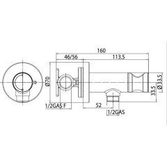 Смеситель с гигиеническим душем встраиваемый Bossini Paloma Flat E37011B.030