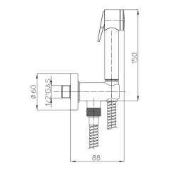 Гигиенический душ Bossini Paloma C69001B.030