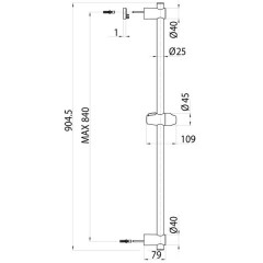 Душевой гарнитур Bossini Agua Fit Air DC80212.030