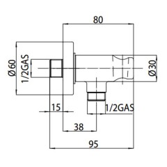 Держатель ручного душа Bossini Doccia C12000.030