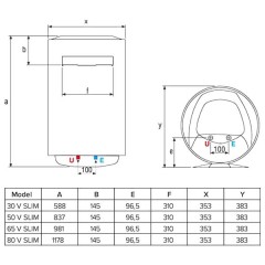 Водонагреватель накопительный Ariston ABS PRO ECO PW 65 V SLIM