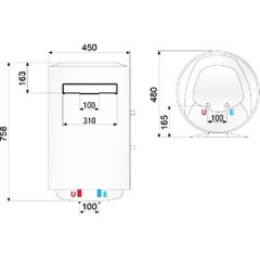 Водонагреватель накопительный Ariston SB R 80 V