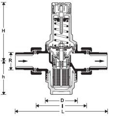 Редуктор Honeywell D06F-1/2A (для холодной воды)
