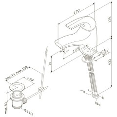 Смеситель для раковины Am.Pm Sense F7582100